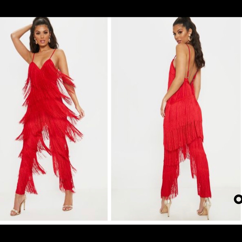 Red Tassel Jumpsuit